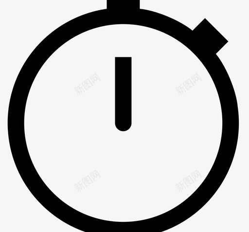 时钟计时器秒图标svg_新图网 https://ixintu.com 分钟 圆 小时 怀表 按钮 时钟 秒 计时器