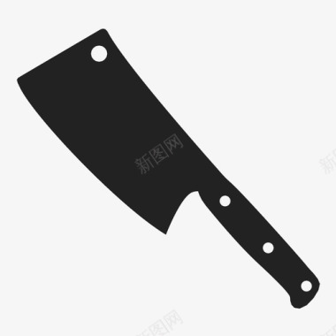 切肉刀厨师剁图标图标