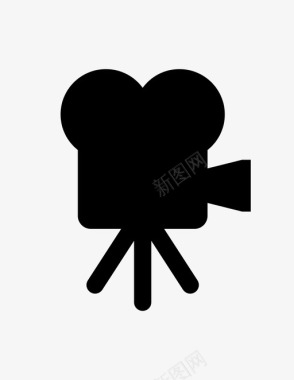 摄像机电影院胶卷机媒体电影图标图标