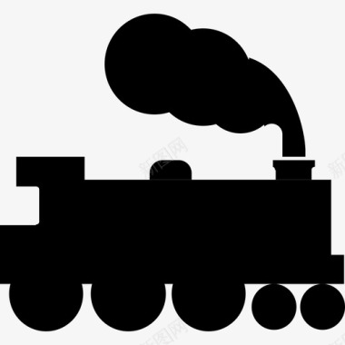 火车蒸汽机运输图标图标