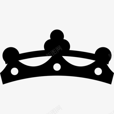 薄黑色的皇冠有很少的宝石形状图标图标