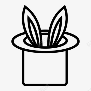 兔子兔子耳朵帽子图标图标