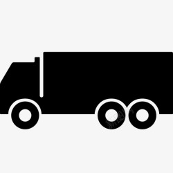 货运挂车卡车货运公路图标高清图片