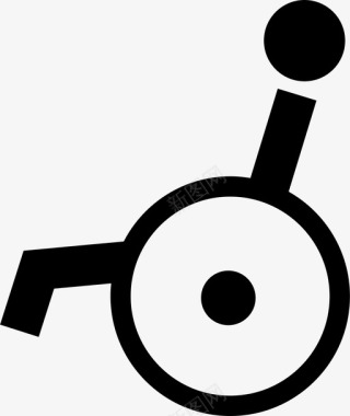 无障碍轮椅无障碍轮椅使用者图标图标