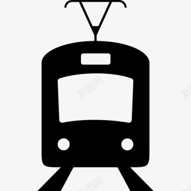 缆车通勤车通勤列车图标图标