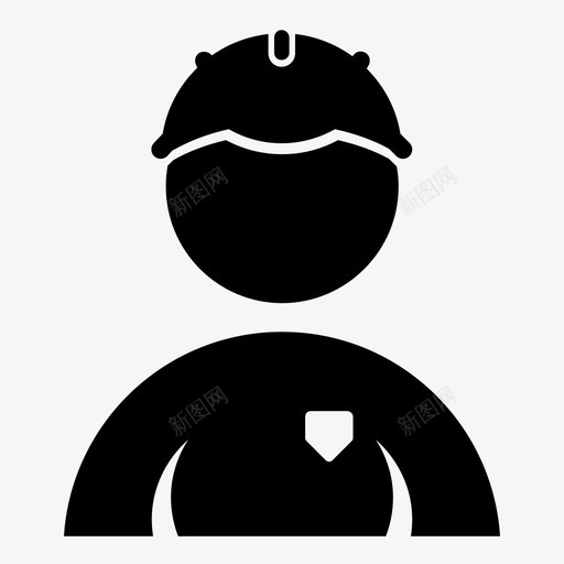 工人防护人员图标svg_新图网 https://ixintu.com 人员 员工 头盔 安全帽 工业 工人 工厂 防护 防护罩