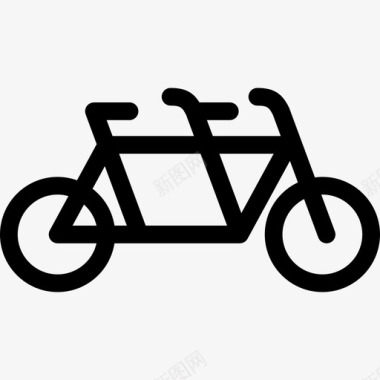 双人自行车情侣爱情图标图标