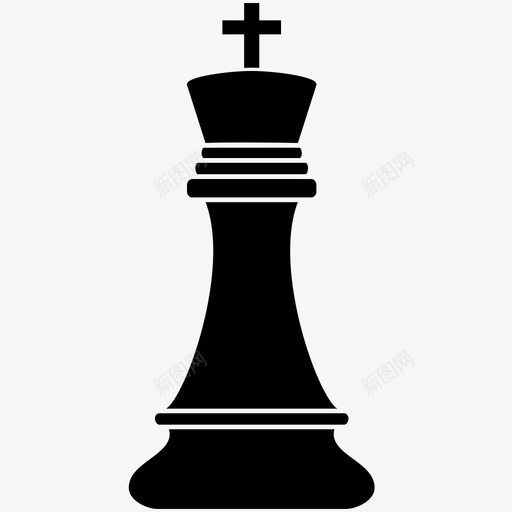 国王国际象棋棋子图标svg_新图网 https://ixintu.com 国王 国际象棋 棋子 西洋棋