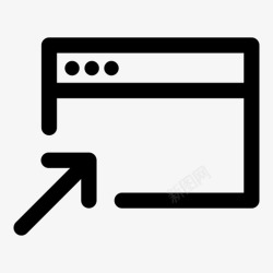请在浏览器中打开新窗口隐藏窗口internet图标高清图片