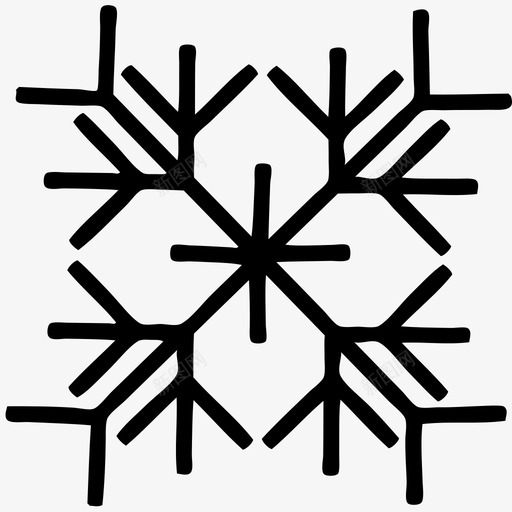 雪花圣诞节寒冷图标svg_新图网 https://ixintu.com 下雪 冬天 冰冻 圣诞节 寒冷 雪花