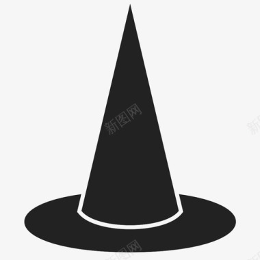 女巫帽黑魔法万圣节图标图标