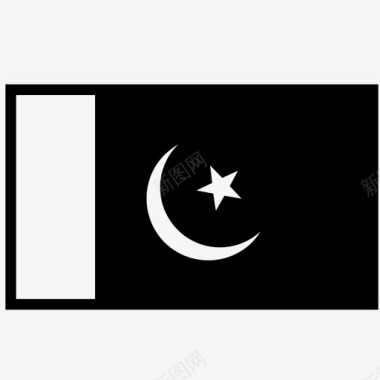 巴基斯坦国旗国家月亮图标图标