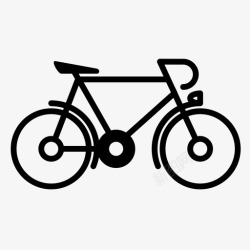 骑行上班自行车上班用自行车旧自行车图标高清图片