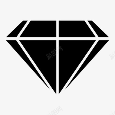 钻石石头富人图标图标