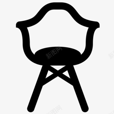 椅子eames图标图标