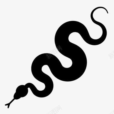 蛇动物蟒蛇图标图标