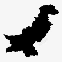 巴基斯坦地图巴基斯坦国家地理图标高清图片