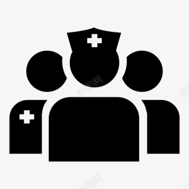 医疗队医生卫生保健图标图标