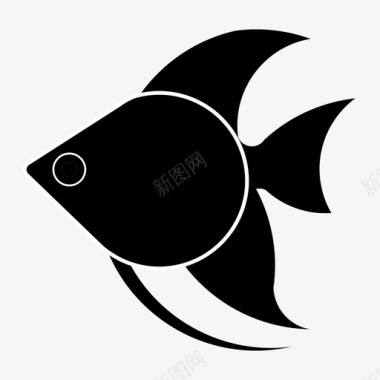 鱼天使动物图标图标