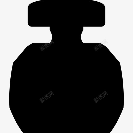 圆形香水瓶长方形盖子艺术时尚图标svg_新图网 https://ixintu.com 圆形香水瓶 时尚图标 艺术 长方形盖子