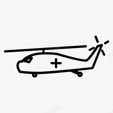 直升机陆军紧急情况图标图标