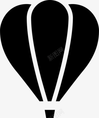 热气球空气球漂浮图标图标