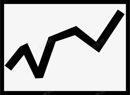 折线图股票统计数学直线图标图标