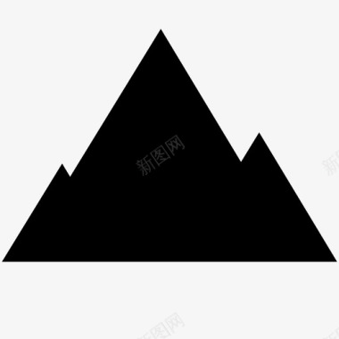 山自然山峰图标图标