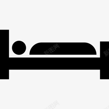 床躺下晚上图标图标