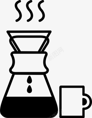 咖啡机早晨厨房图标图标