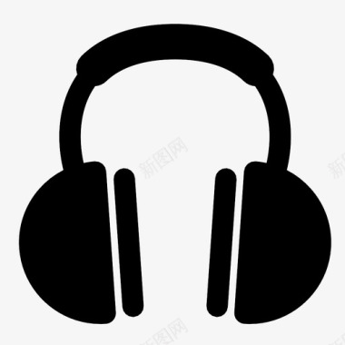 耳机听音乐科技图标图标