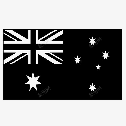 澳大利亚国旗国家图标svg_新图网 https://ixintu.com 国家 澳大利亚国旗