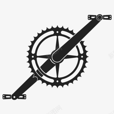 踏板自行车齿轮图标图标