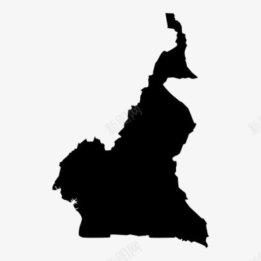 喀麦隆非洲国家图标图标