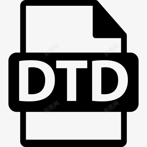 Dtd文件格式符号技术文件格式文本图标svg_新图网 https://ixintu.com Dtd文件格式符号 技术 文件格式文本