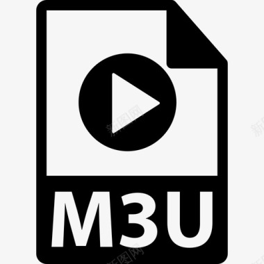 M3U文件格式界面文件格式图标图标