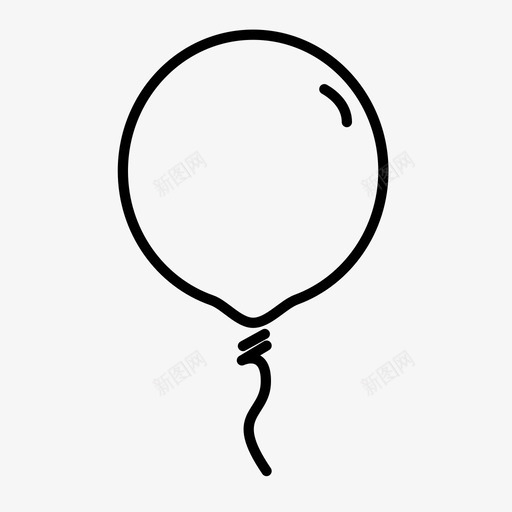 气球生日庆祝图标svg_新图网 https://ixintu.com 庆祝 气球 氦气 派对 漂浮 生日 装饰 飞行