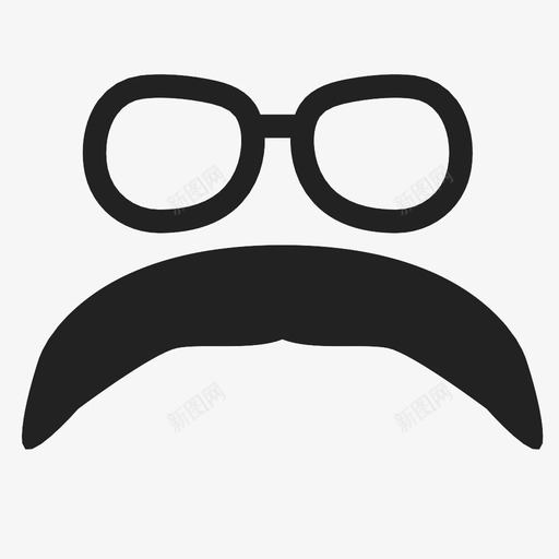 伪装服装遮盖图标svg_新图网 https://ixintu.com 伪装 服装 眼镜 胡子 脸部 遮盖 面部毛发