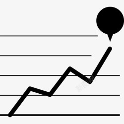 时间推移折线图统计随时间推移图标高清图片