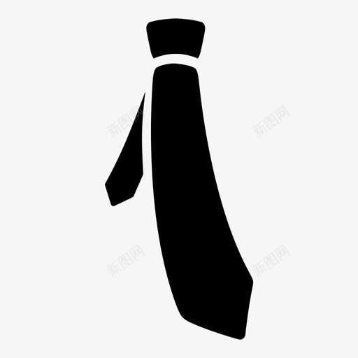 领带商务服装图标svg_新图网 https://ixintu.com 商务 时尚 服装 款式 正式 领带