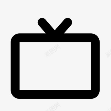 电视电子娱乐媒体显示器图标图标