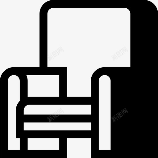 椅子扶手椅冷藏区图标svg_新图网 https://ixintu.com 休息区 休息室 冷藏区 家具 扶手椅 椅子 照明