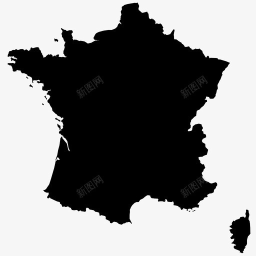 法国国家欧洲图标svg_新图网 https://ixintu.com 国家 地图 地理 欧洲 法国 法语