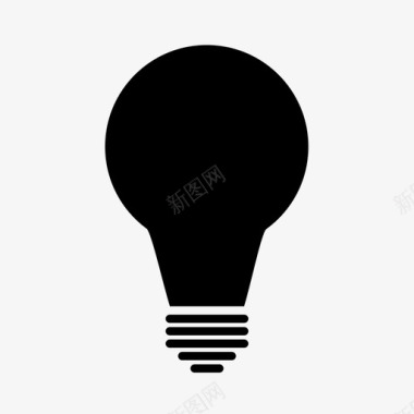 灯泡光亮电创意创新图标图标