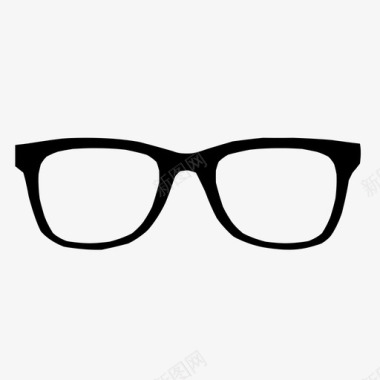 眼镜时髦光学图标图标