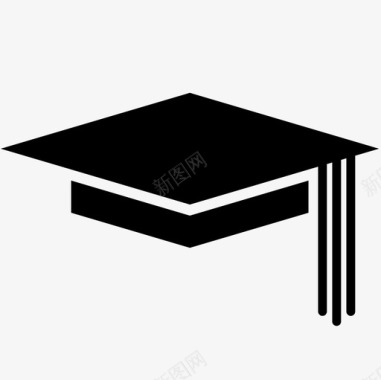 毕业帽学术学位教育砂浆板图标图标