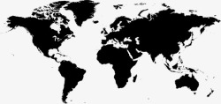 地理位置标识世界大陆国家图标高清图片