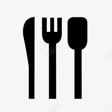 银器餐具餐食图标图标