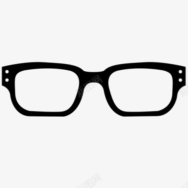 眼镜眼睛镜框图标图标