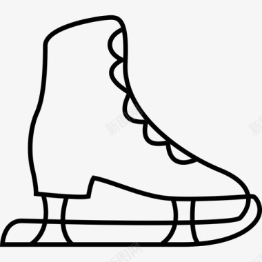 溜冰刀锋花样滑冰图标图标